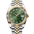 Rolex Datejust 41 Olive Green Yellow Gold Oystersteel Jubilee 126334 - 2026 New Releases