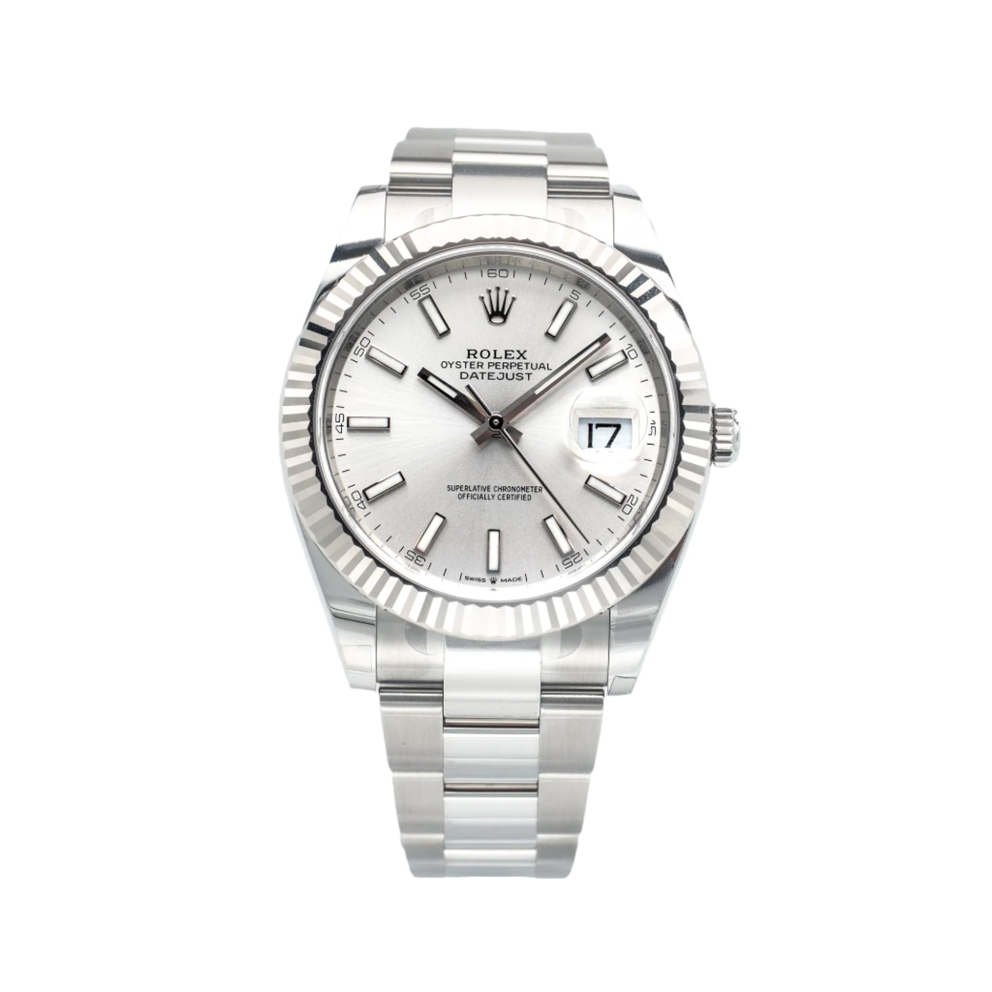 Rolex Datejust 41 Silver Dial Oyster 126334 - Front