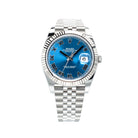 Rolex Datejust 41 White Gold Oystersteel Blue Roman Jubilee 126334 - Front