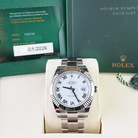 Rolex Datejust 41 White Roman Dial Oyster 126334 - Full set