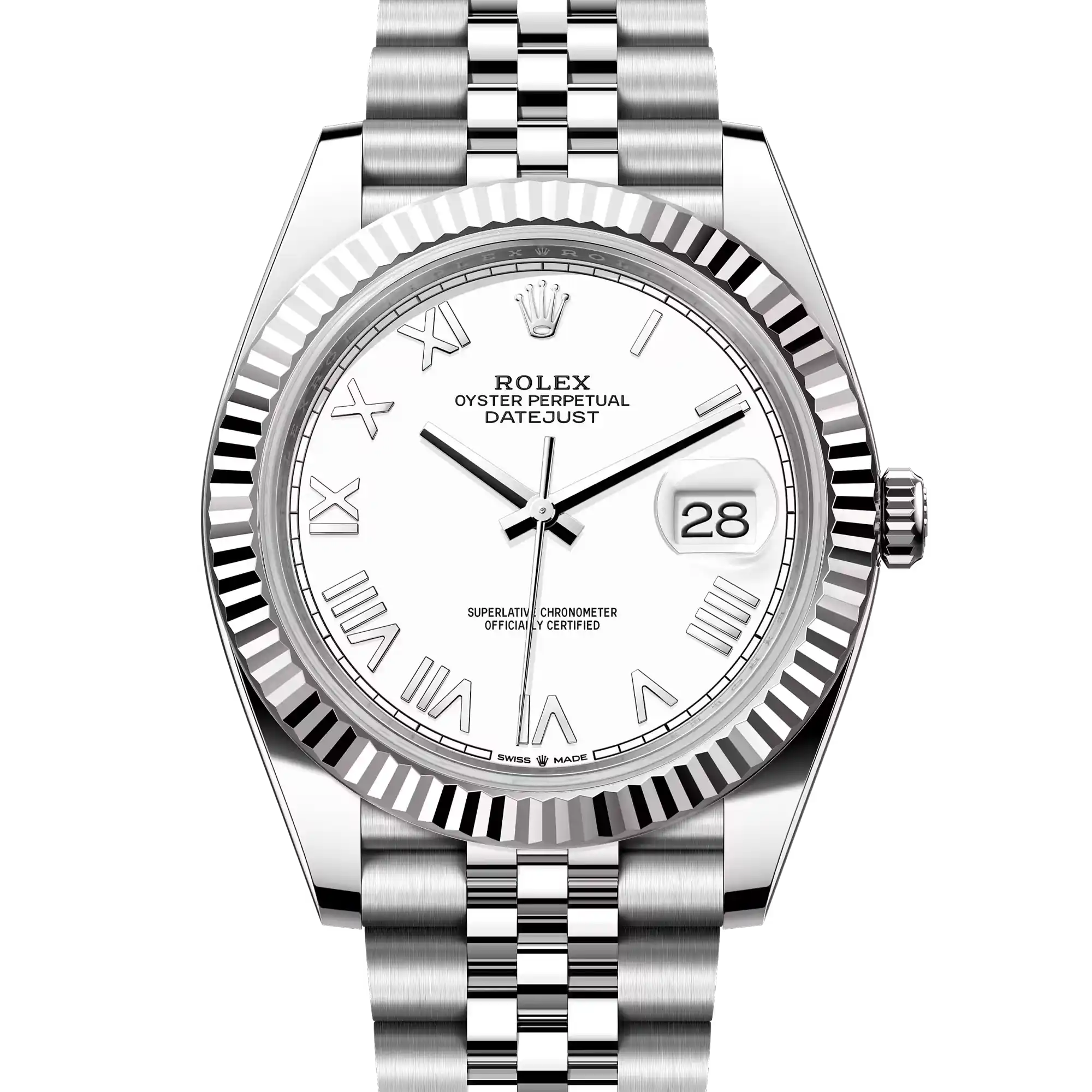 Rolex Datejust 41 White Roman White Gold Oystersteel Jubilee 126334 - 2026 New Releases
