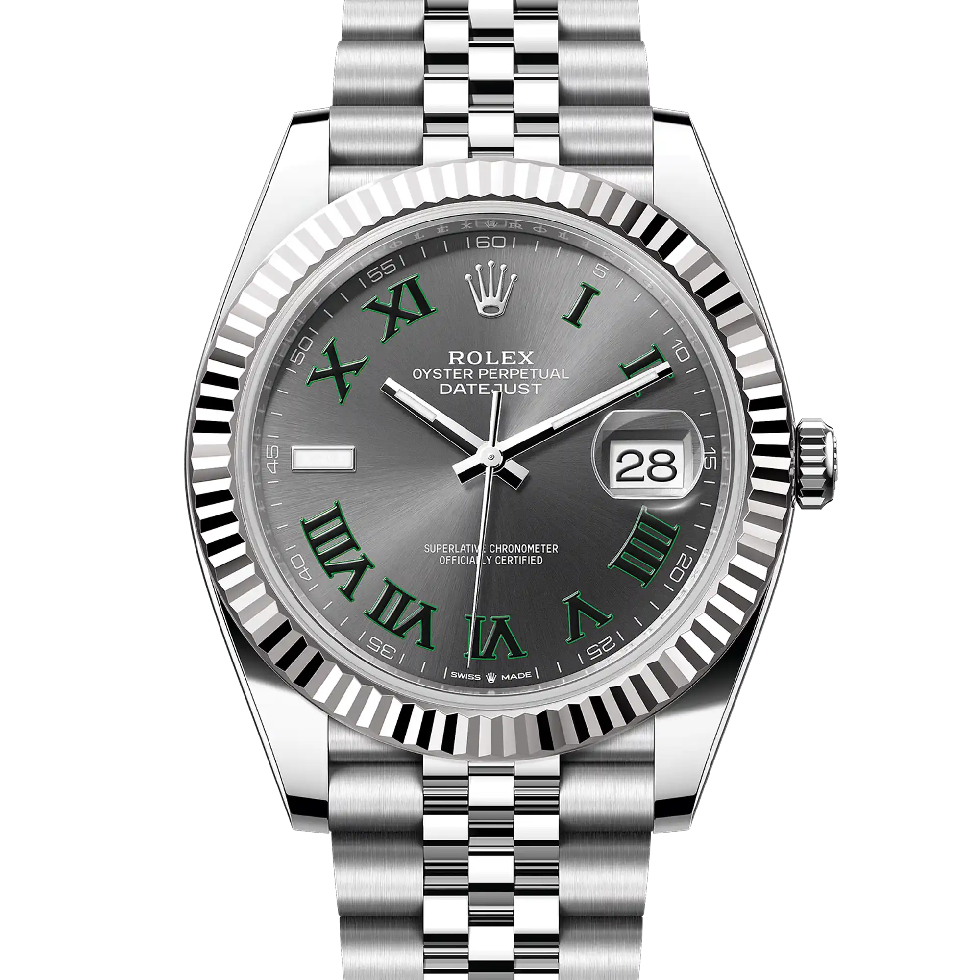 Rolex Datejust 41 Wimbledon Oystersteel White Gold Jubilee 126334