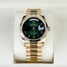 Rolex Day-Date 36 Green Ombre Roman Yellow Gold 128238- Inbox