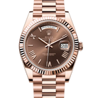 Rolex Day-Date 40 Chocolate Roman Dial Rose Gold 228235