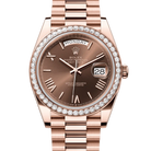 Rolex Day-Date 40 Chocolate Roman Rose Gold 228345