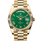 Rolex Day-Date 40 Green Roman Yellow Gold 228238