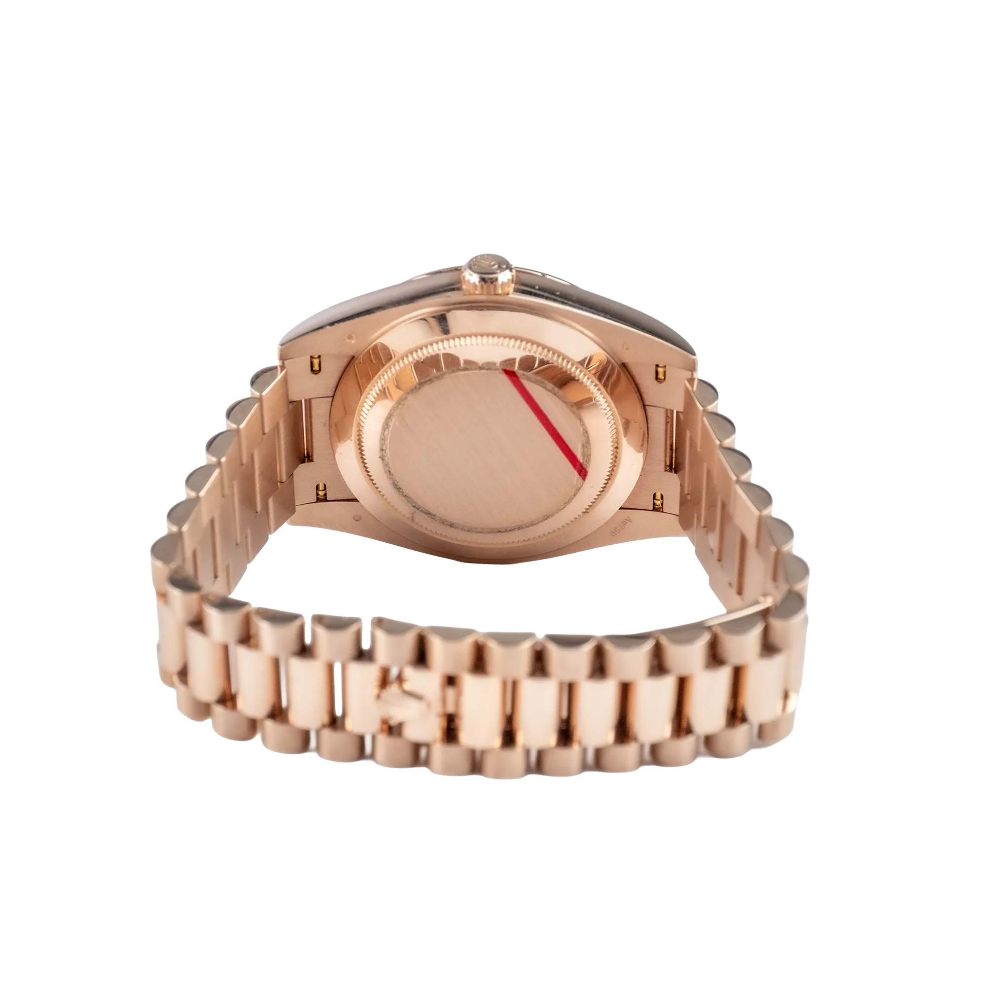 Rolex Day-Date 40 Olive Green Roman Rose Gold 228235 - Back