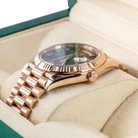 Rolex Day-Date 40 Olive Green Roman Rose Gold 228235 - Right