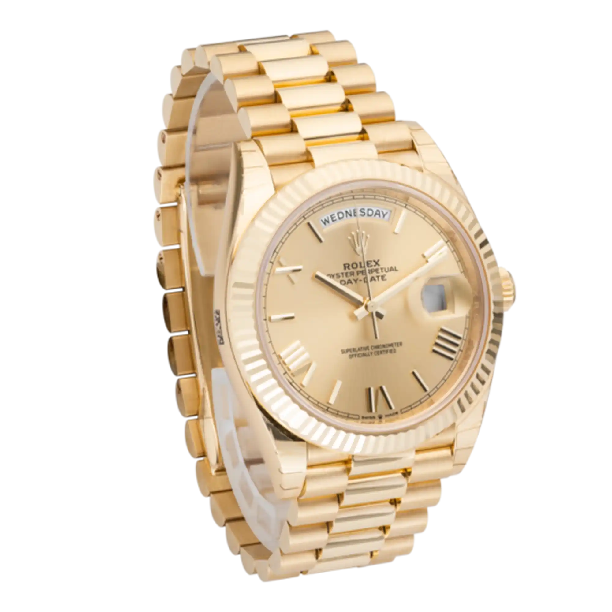Rolex_Day-Date_40_Yellow_Gold_Champagne_Roman_228238_-Side