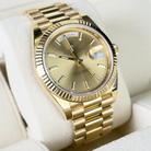 Rolex Day-Date Champagne Index Dial 228238 - Left