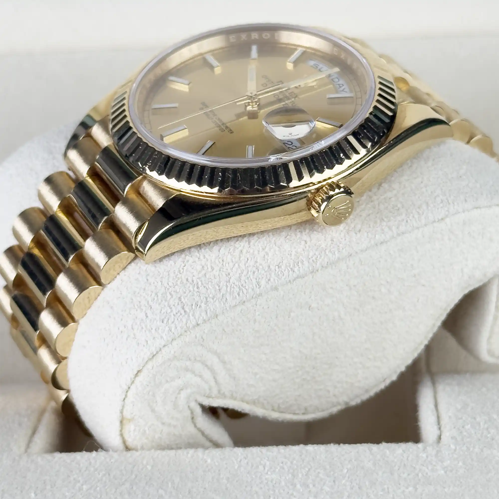 Rolex Day-Date Champagne Index Dial 228238 - Side 2