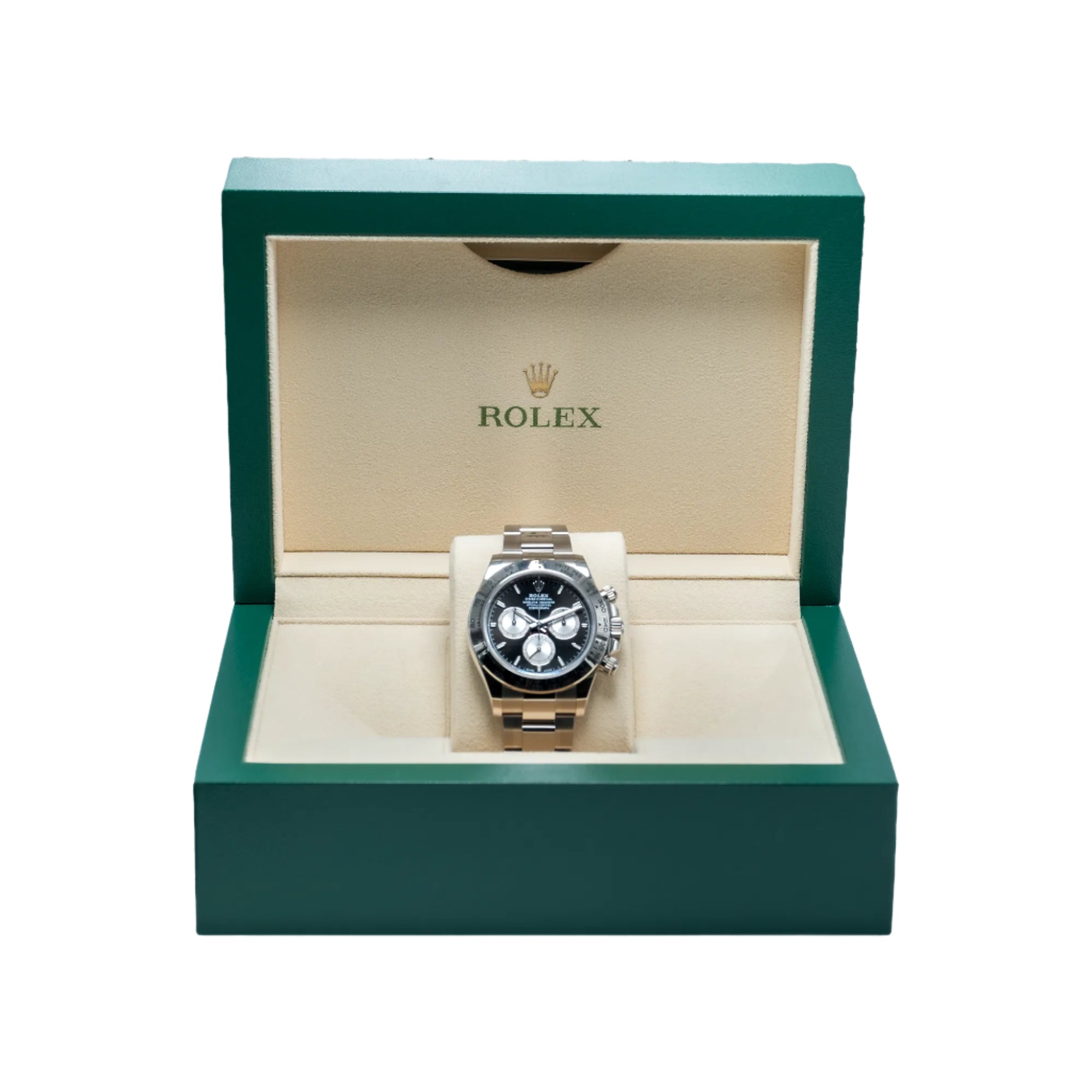 Rolex Daytona "Baby Le Mans" White Gold Black Steel Dial Oyster 126509 - Full set