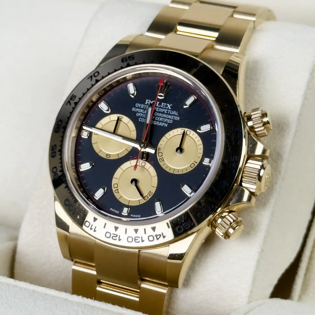 Rolex Daytona Black Dial Yellow Gold 116508 - 2020 Pre-Owned - Right