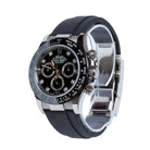 Rolex Daytona Black Diamond Dial White Gold Oysterflex 116519LN - Pre-Owned - Side