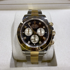 Rolex Daytona Black Diamond Dial Yellow Gold and Oystersteel 126503- Front
