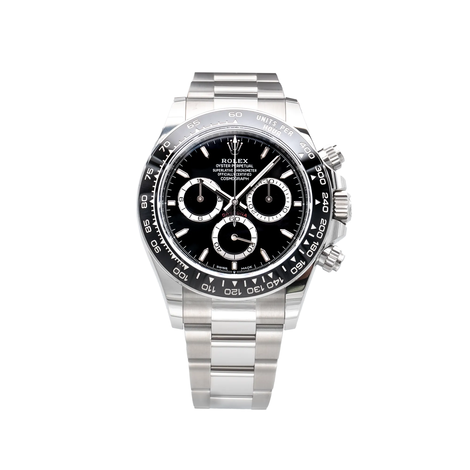 Rolex Daytona Black "Panda" 126500LN Steel - Front