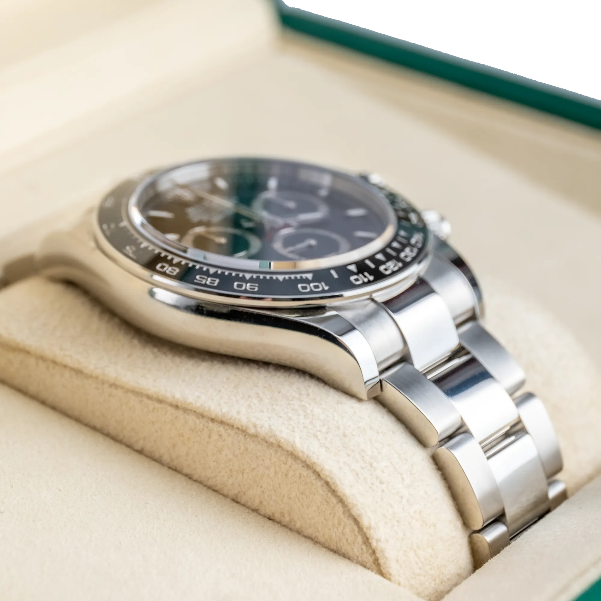 Rolex Daytona Black "Panda" 126500LN Steel - Left