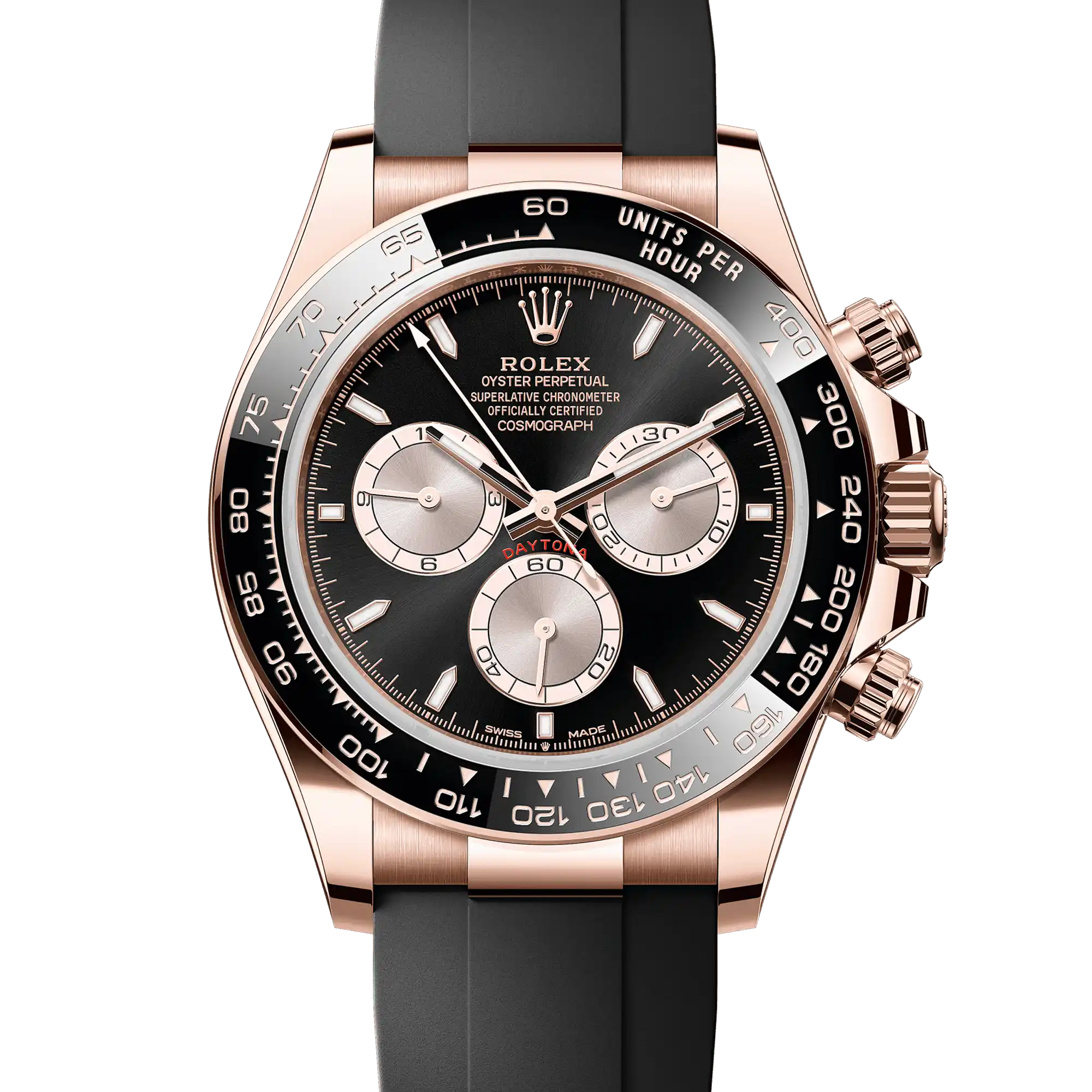 Rolex Daytona Black Sundust Dial Oysterflex 126515LN