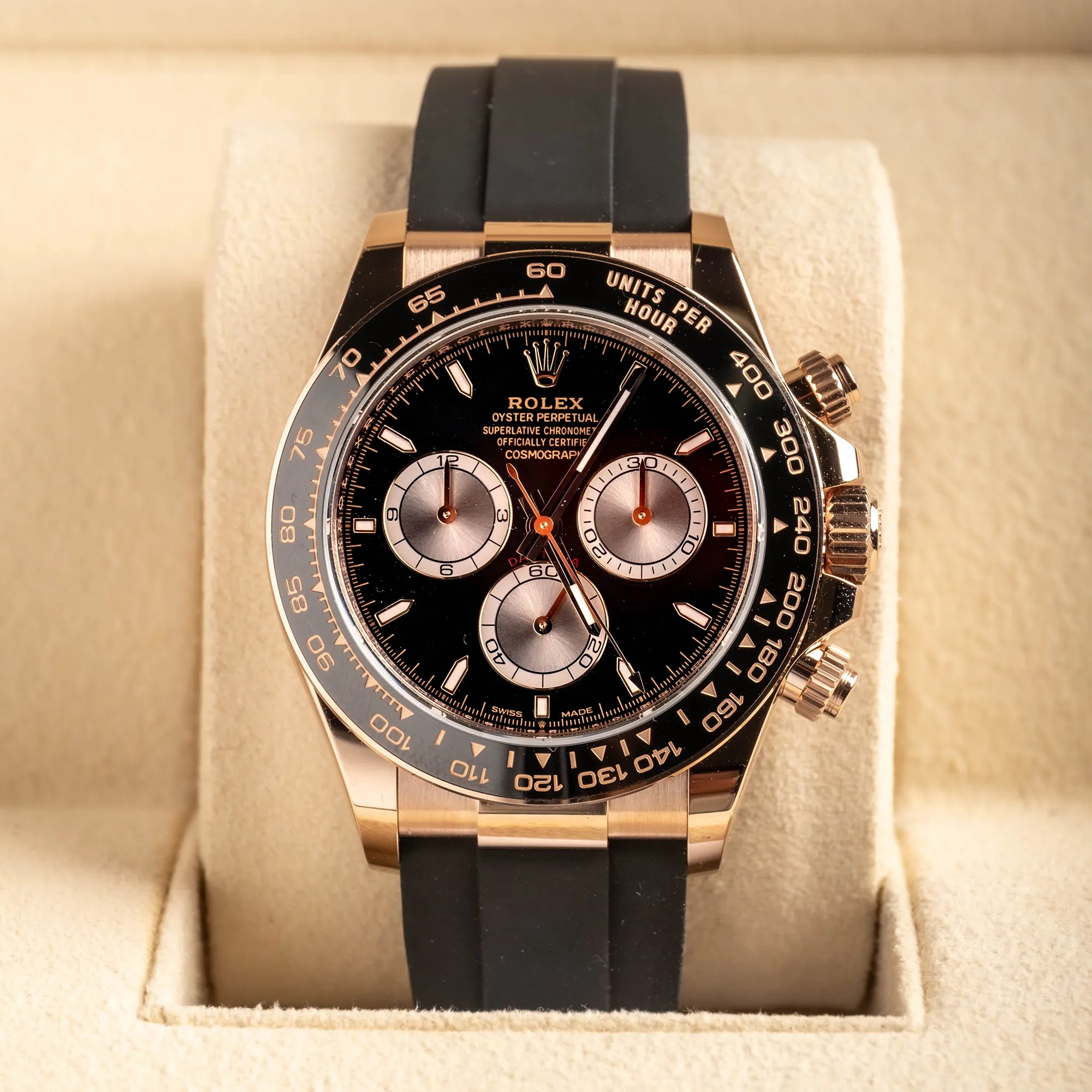 Rolex Daytona Black Sundust Dial Oysterflex 126515LN - In box 2