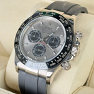 Rolex Daytona "Ghost" Silver Dial White Gold Oysterflex 116519LN - 2020 Retail Ready - Right