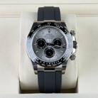 Rolex Daytona "Ghost" Silver Dial White Gold Oysterflex 126519 - Front