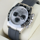 Rolex Daytona "Ghost" Silver Dial White Gold Oysterflex 126519 - Right