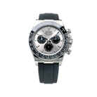 Rolex Daytona "Ghost" White Gold Steel Black Dial Oysterflex 126519- Front