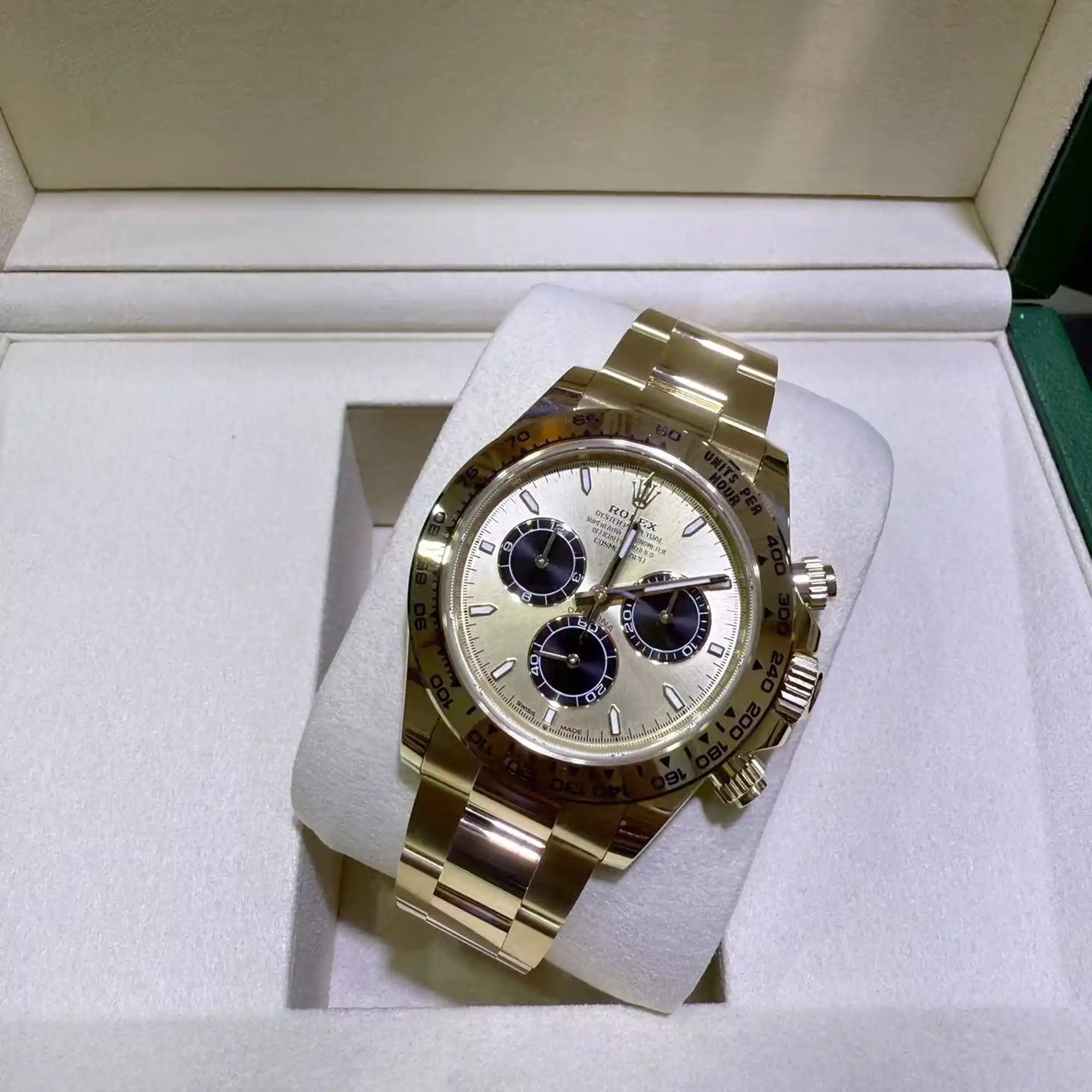 Rolex Daytona Golden Black Dial Yellow Gold Oyster 126508 - In box