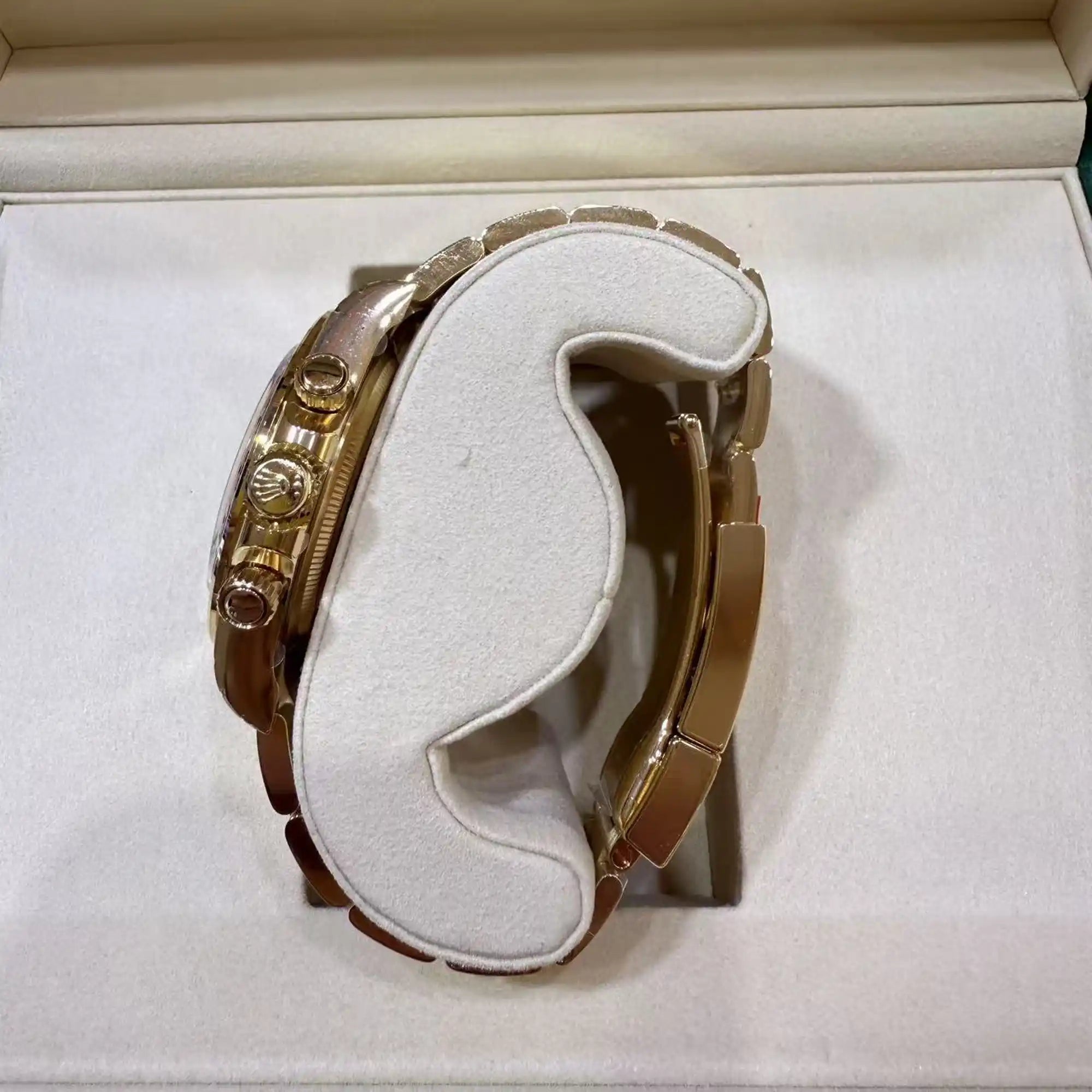 Rolex Daytona "John Mayer" Green Dial Yellow Gold 126508 - Crown