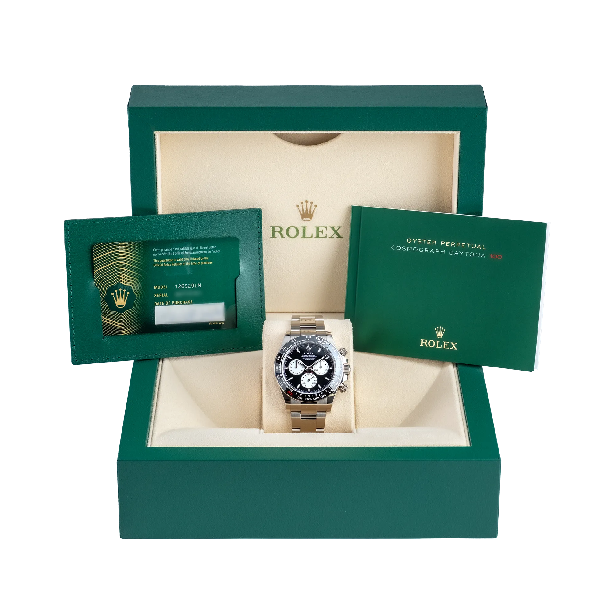 Rolex Daytona "Le Mans" 100 Anniversary White Gold 126529LN - Full set