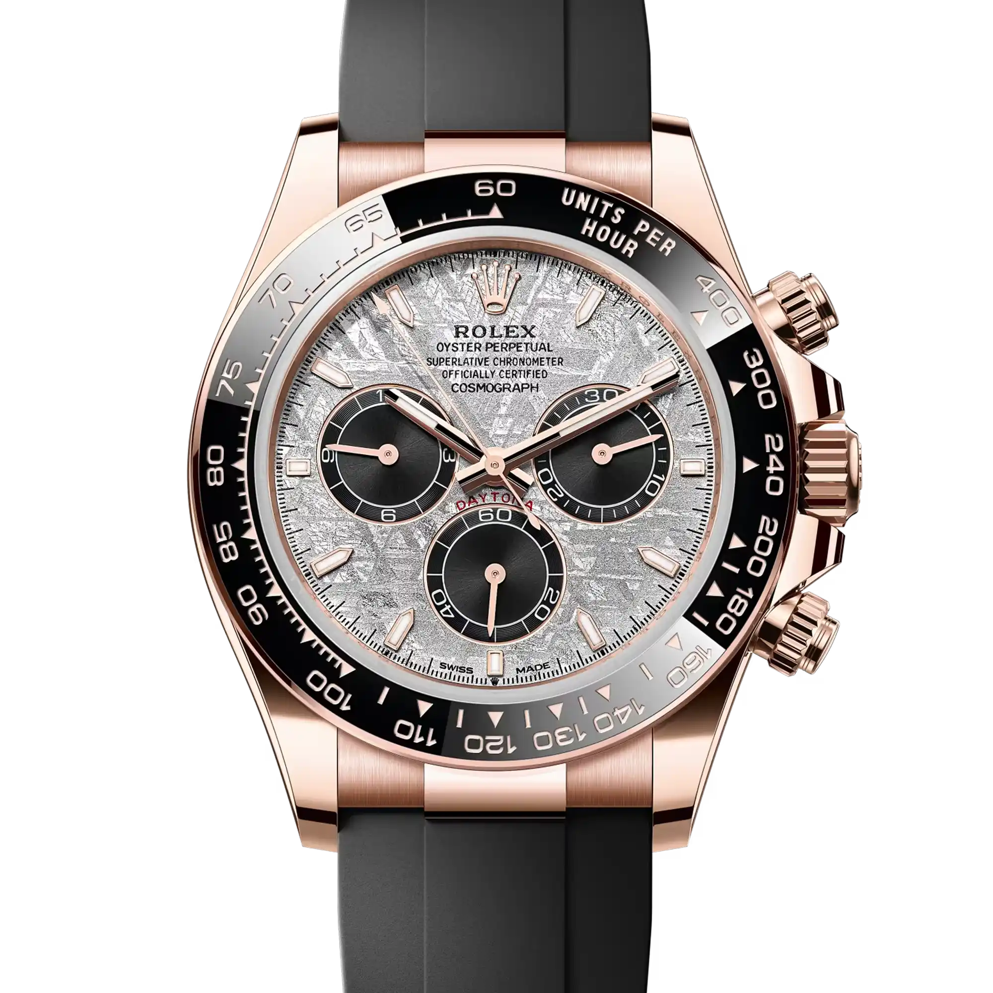 Rolex Daytona Meteorite Dial Everose Gold Oysterflex 126515LN