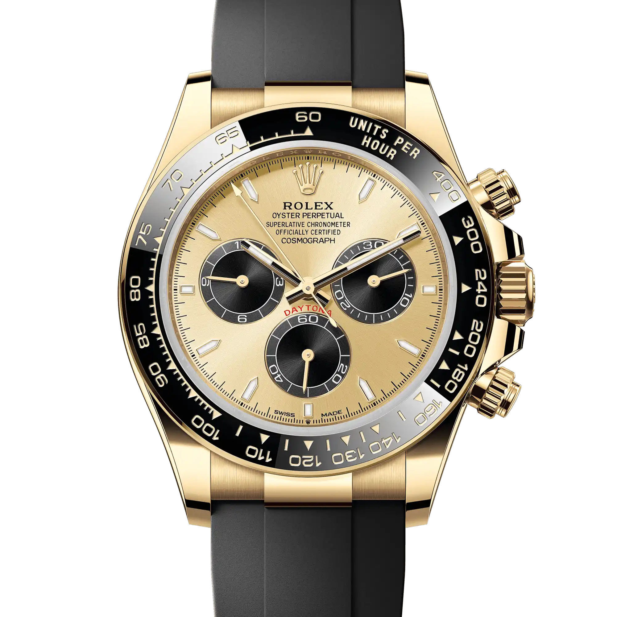 Rolex Daytona “Pikachu/YML” 18K Yellow Gold Black Gold Dial Oysterflex 126518LN