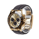 Rolex Daytona "Pikachu/YML" Golden Dial Oysterflex 116518LN - Pre-owned - Side