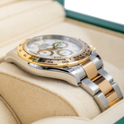 Rolex Daytona Yellow Gold Oystersteel White Dial 126503 - Left