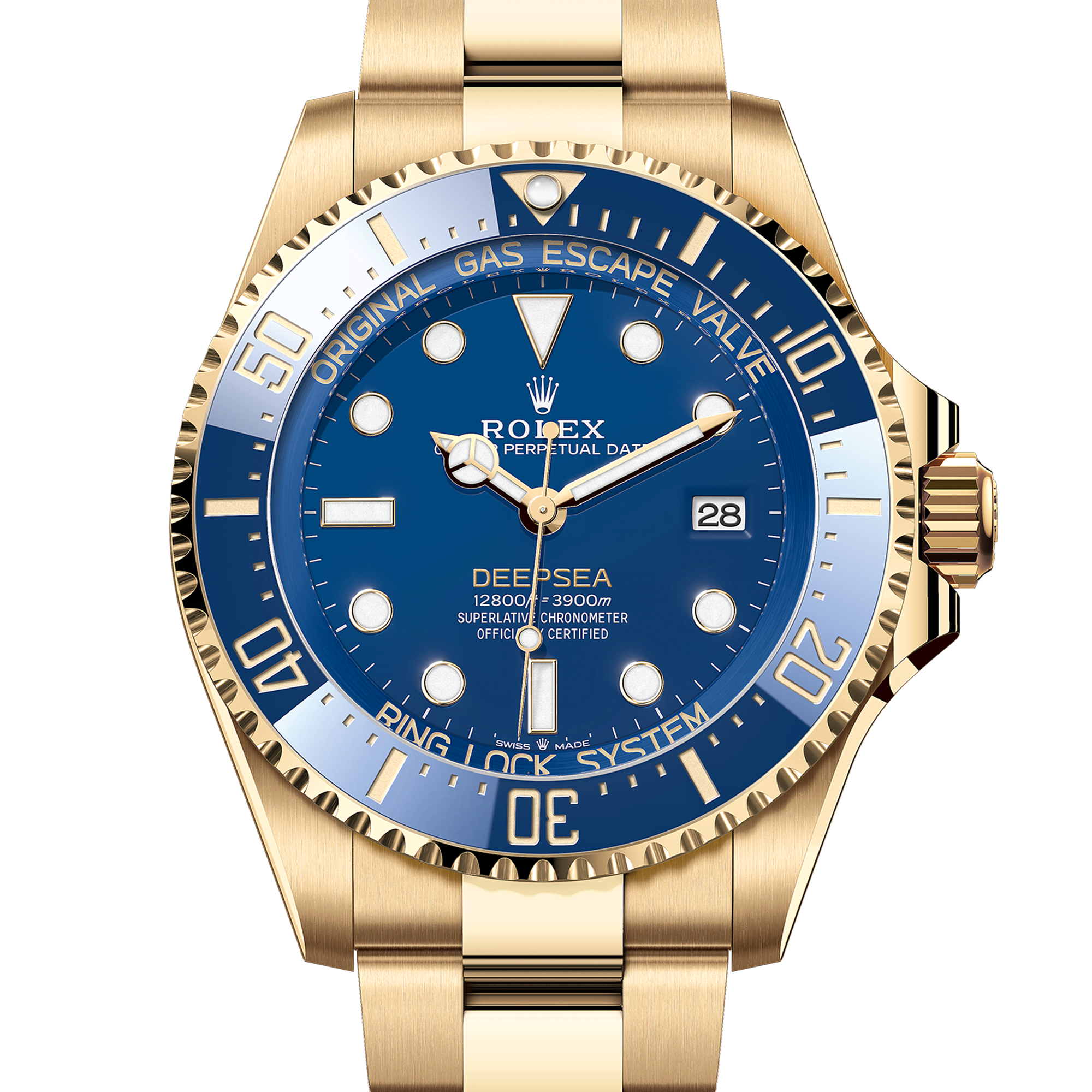 Rolex Deep Sea Blue Ceramic Yellow Gold Oyster 136668LB