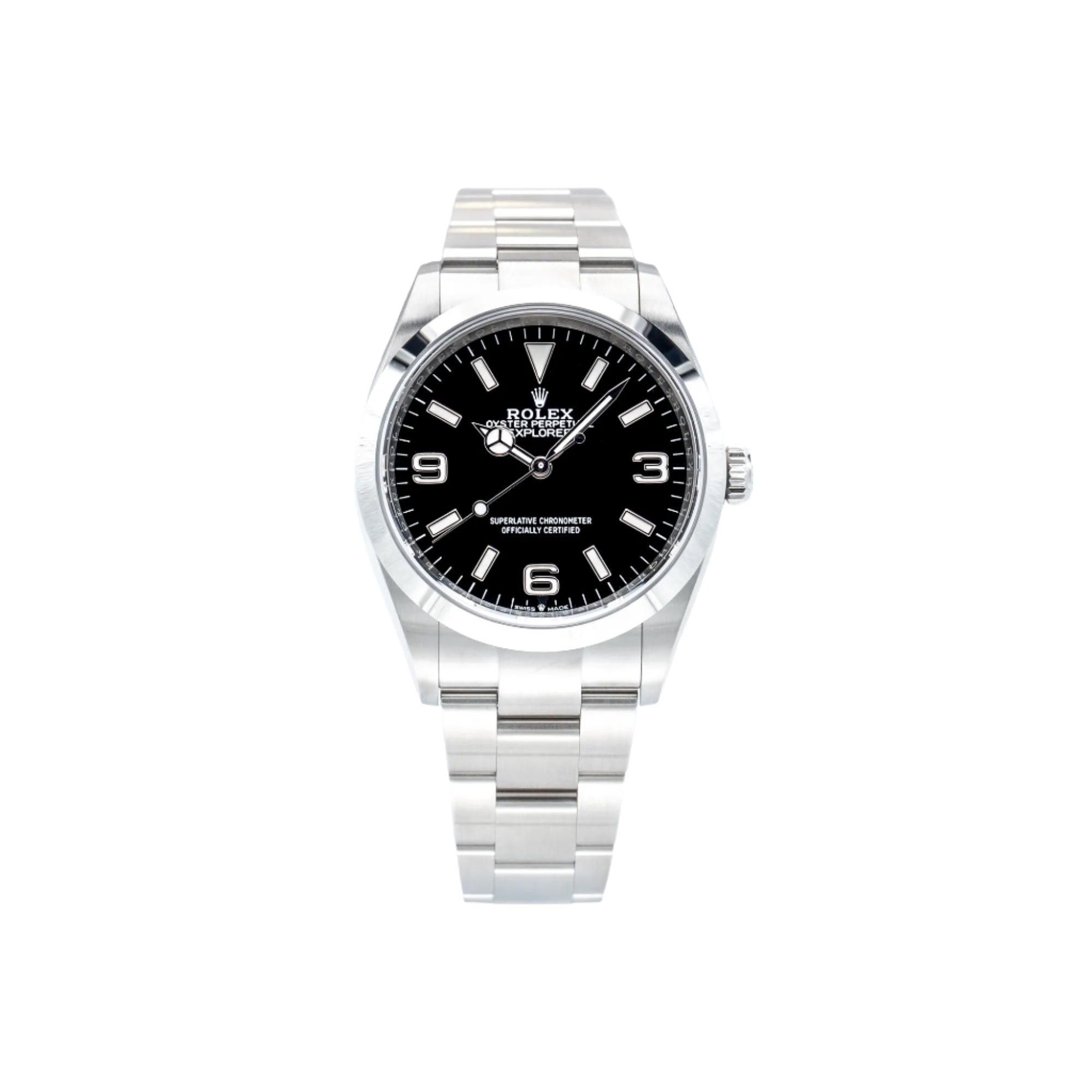 Rolex Explorer 36 Black Dial 124270 - Front