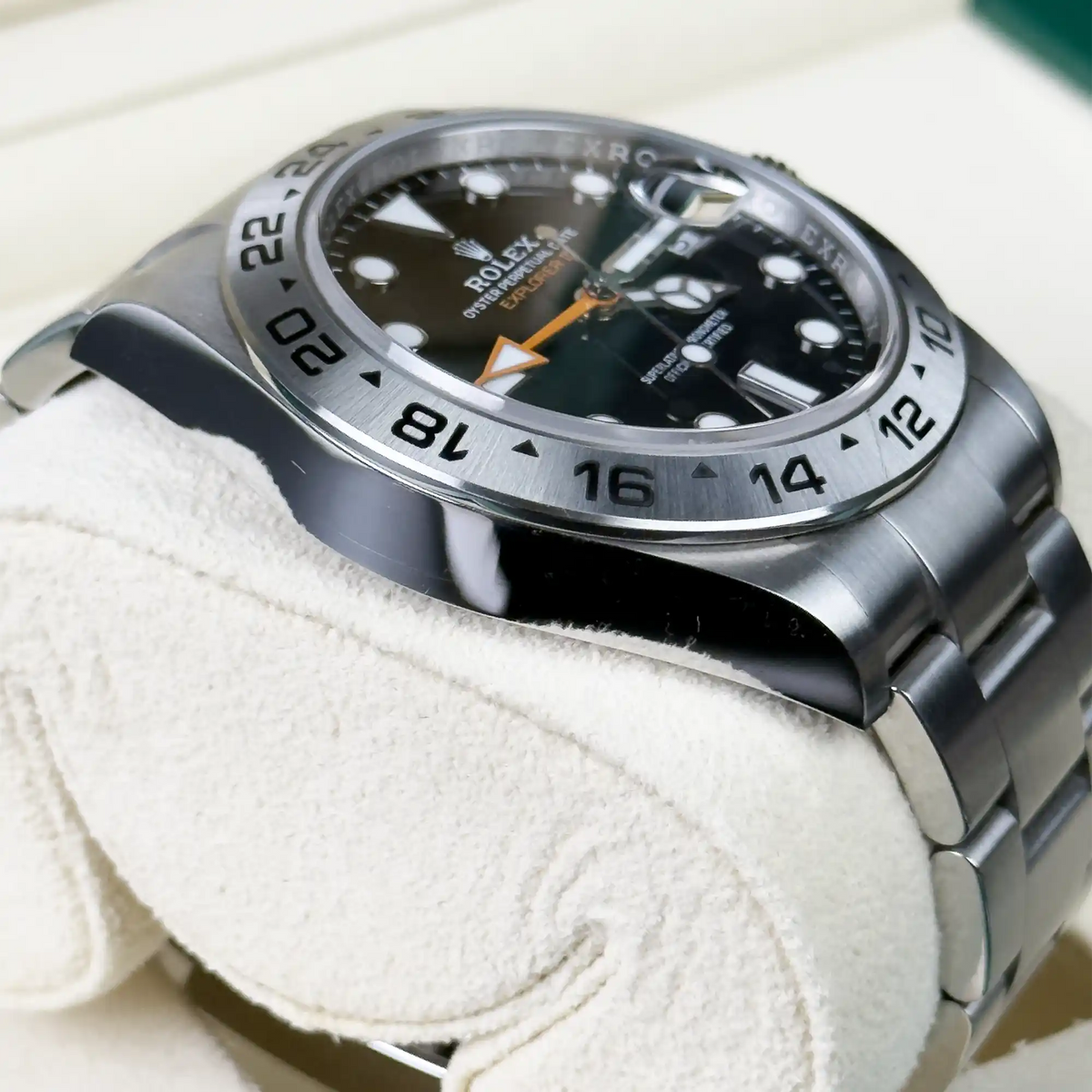Rolex Explorer II Black Dial Stainless Steel 226570 - 2025 Pre-Owned Mint - Side 1