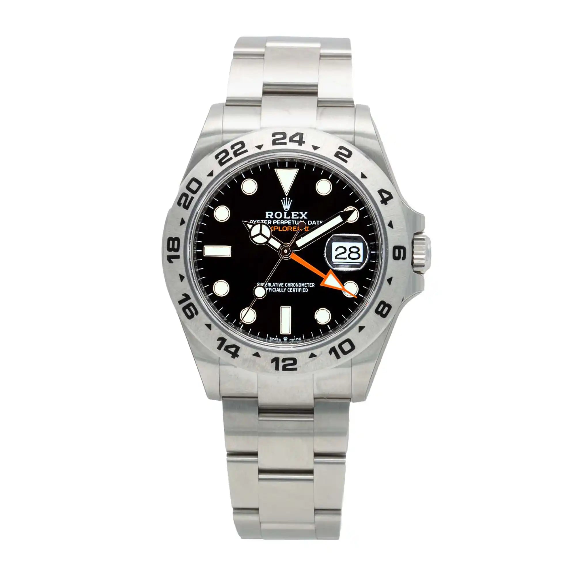Rolex Explorer II Black Dial Stainless Steel 226570 - Front