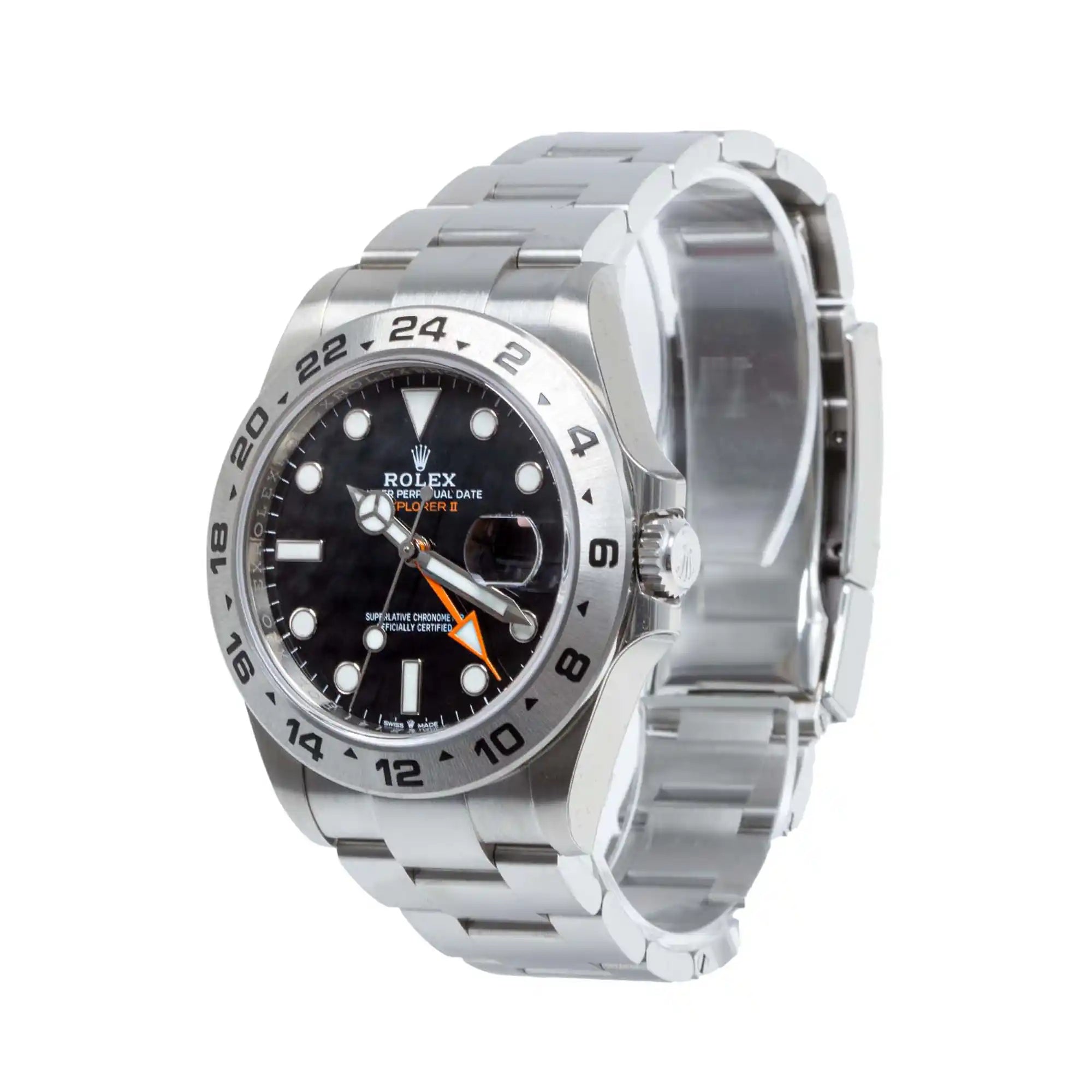 Rolex Explorer II Black Dial Stainless Steel 226570 - Side