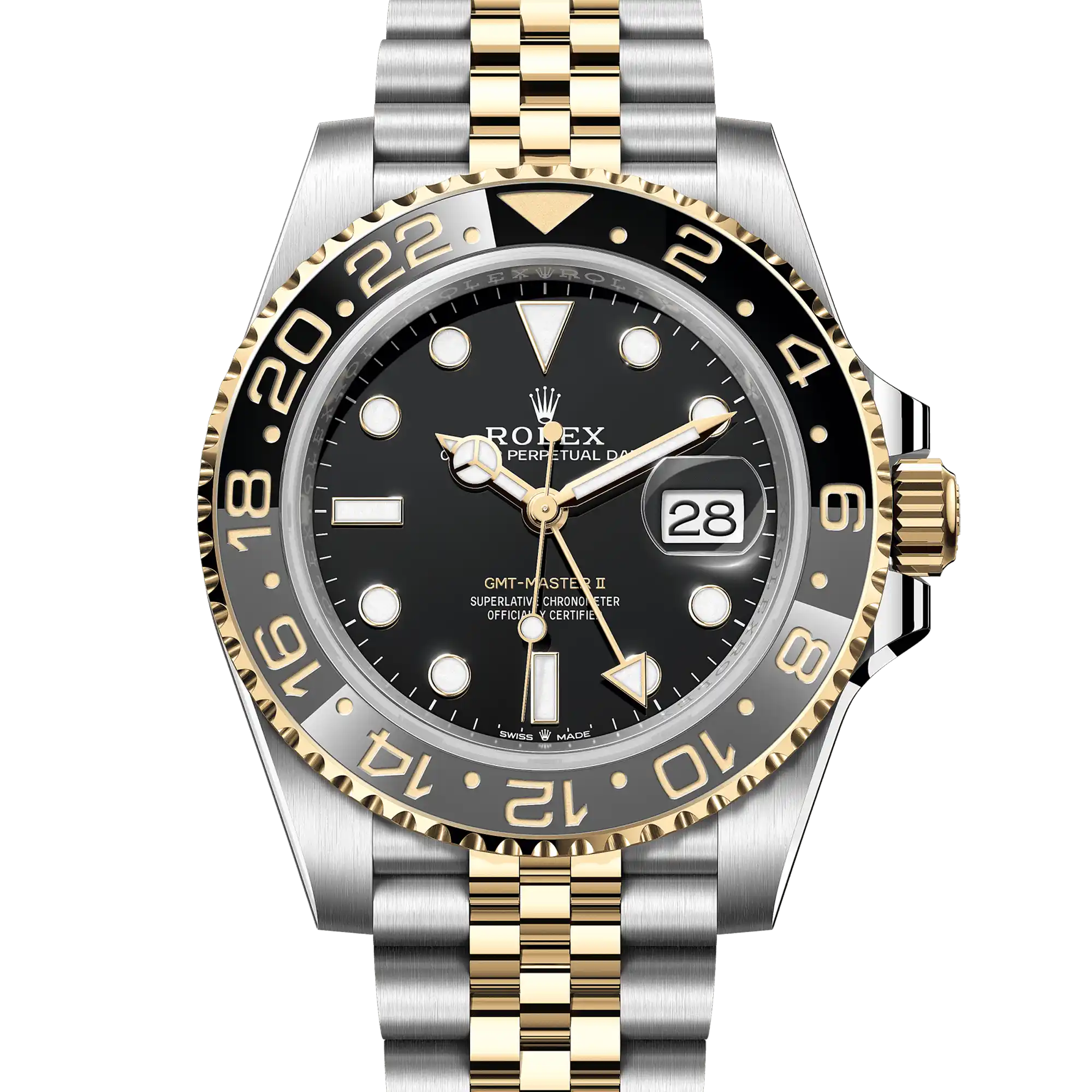 Rolex GMT-Master II "Bumblebee" Two-Tone Yellow Gold Jubilee 126713GRNR