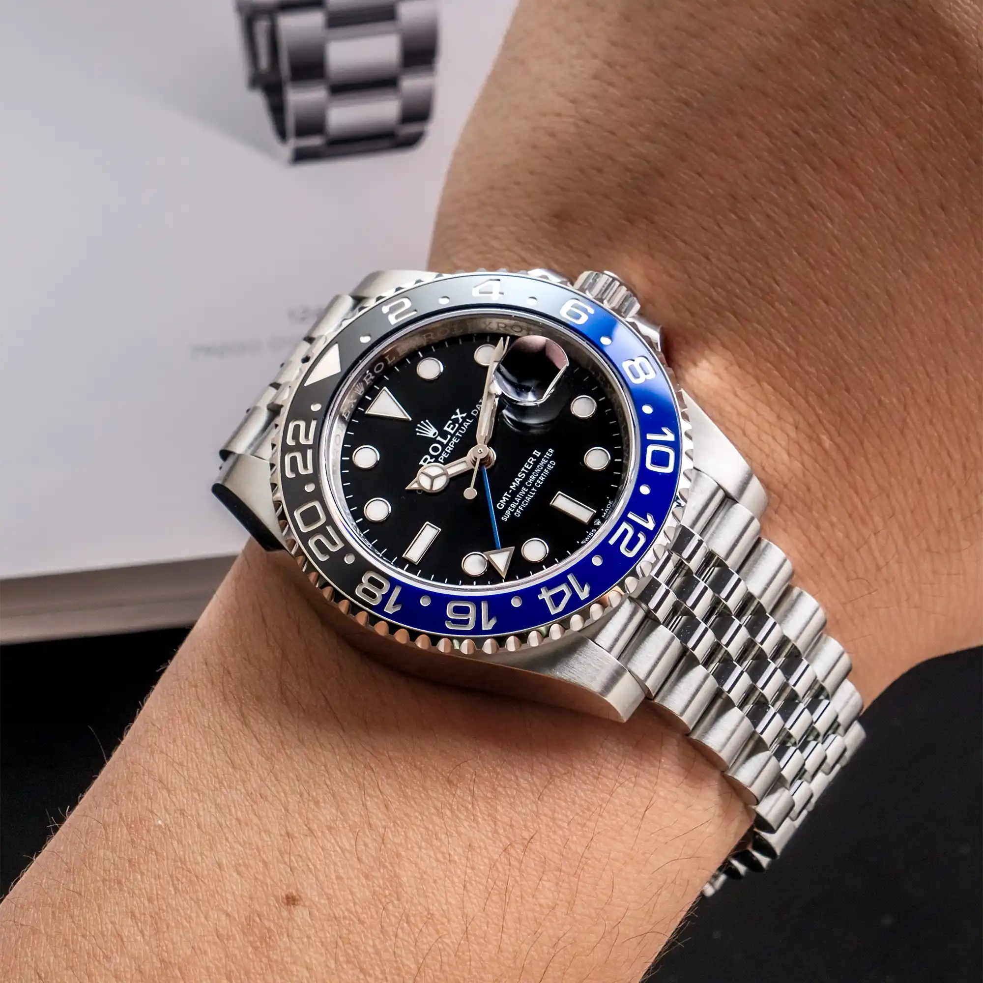 Rolex GMT Master II "Batgirl" Jubilee 126710BLNR - Banner