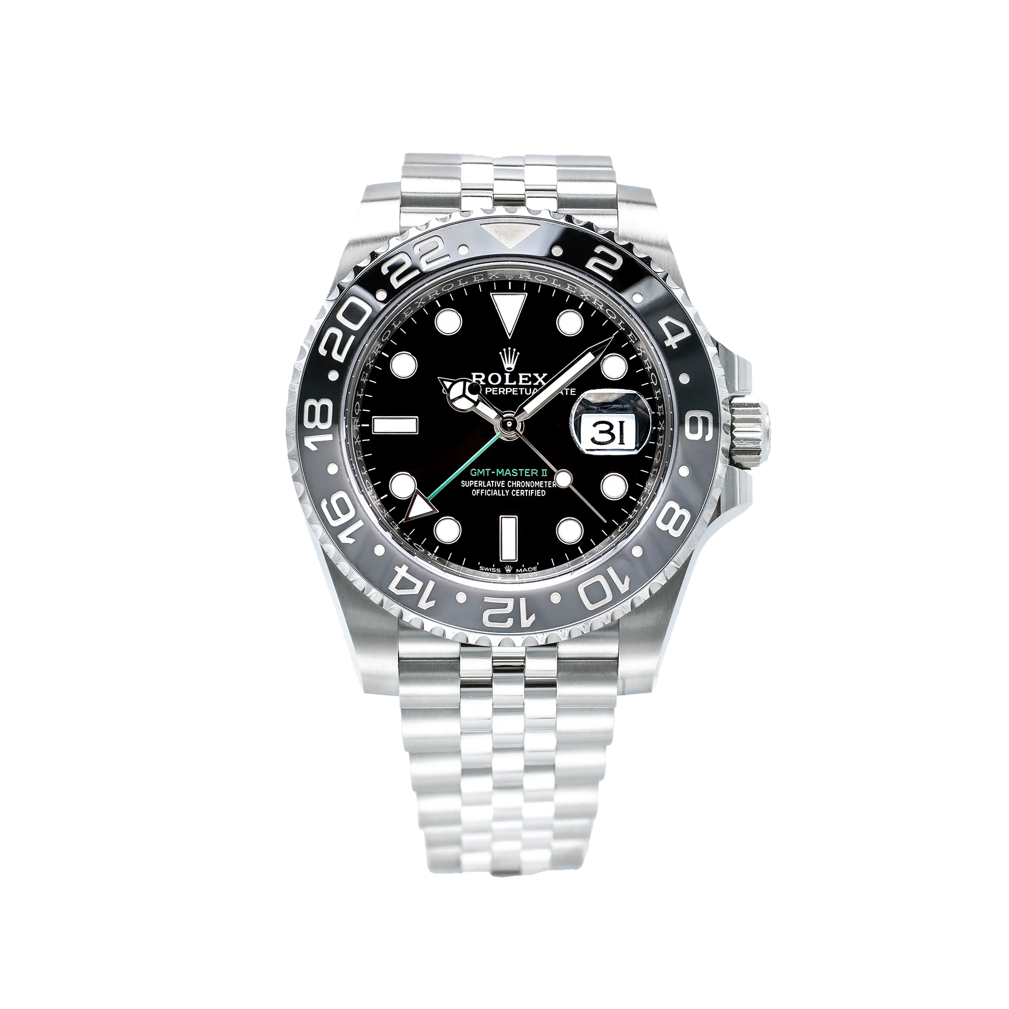 Rolex_GMT_Master_II_Bruce_Wayne_Jubilee_126710GRNR - Front