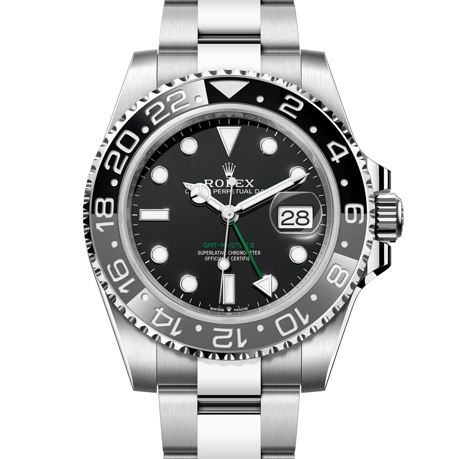 まろん M38898: Rolex 18k White Gold GMT-Master II, Ref. 126719BLRO