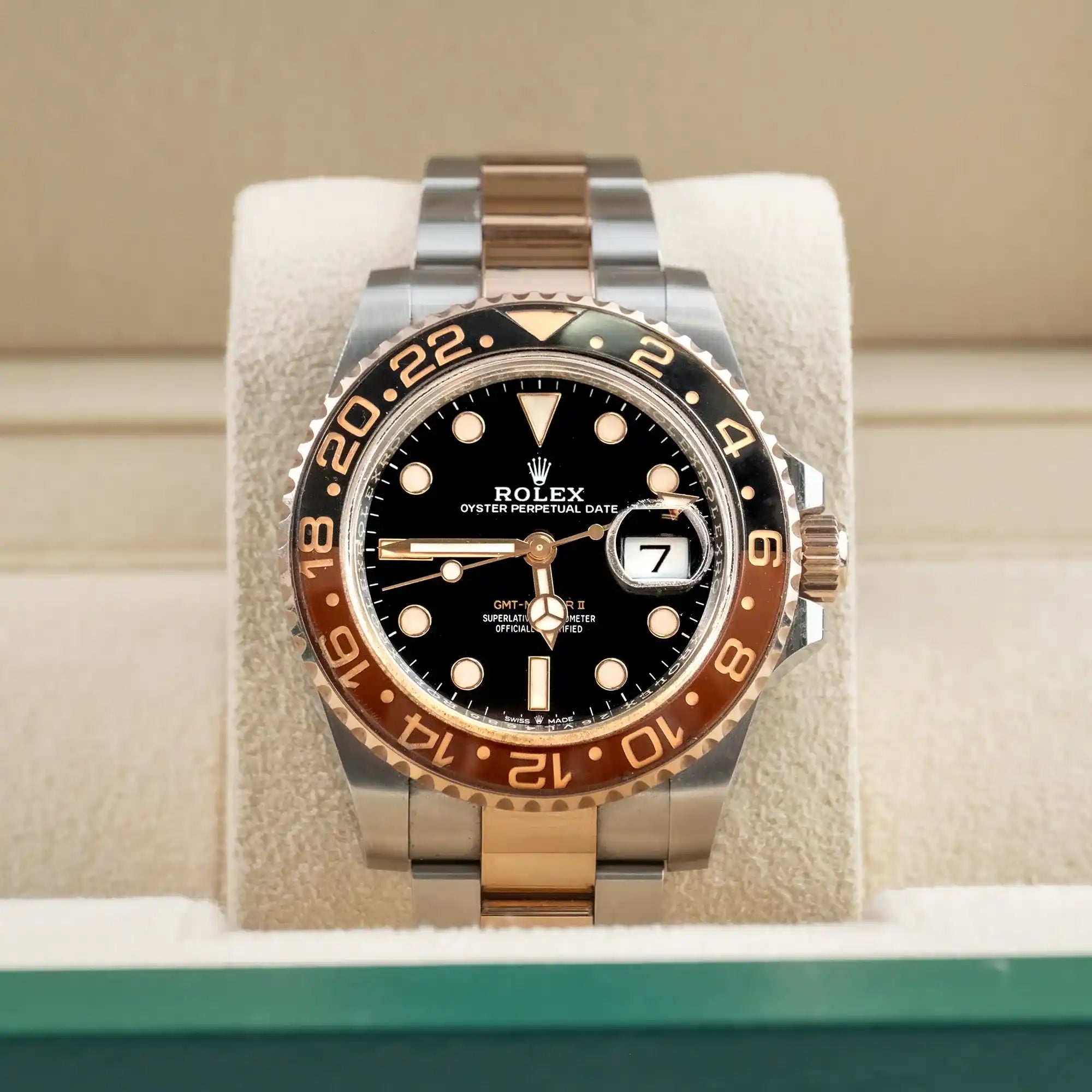 Rolex GMT Master II "Root Beer" Oyster 126711CHNR - Pre-owned - In box 2