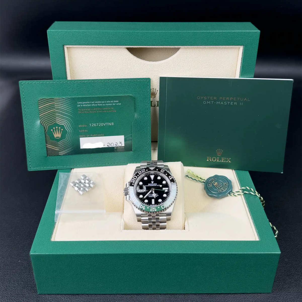 Rolex GMT Master II "Sprite" Jubilee 126720VTNR - 2023 Pre-Owned - Full set