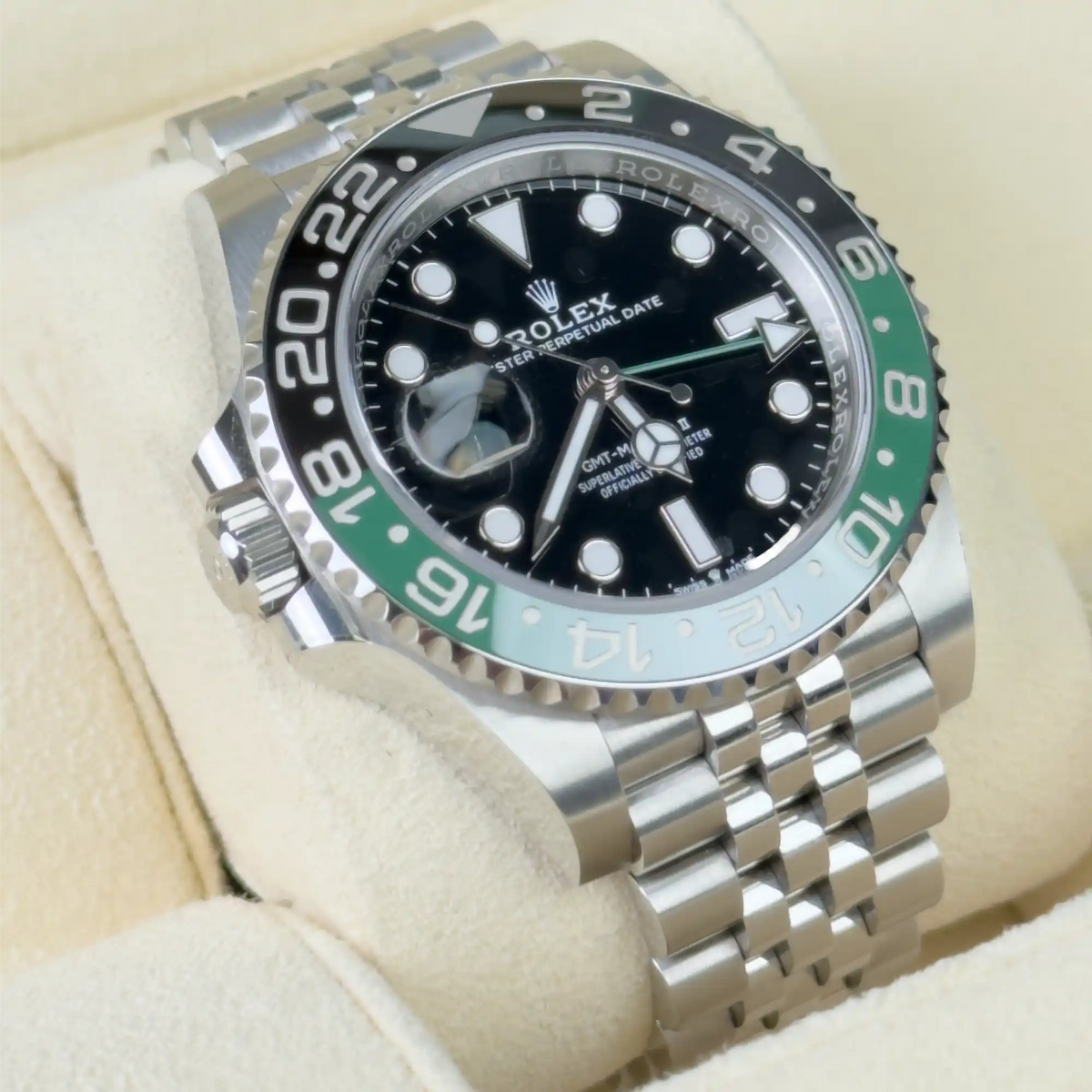 Rolex GMT Master II "Sprite" Jubilee 126720VTNR - 2023 Pre-Owned - Left
