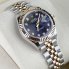 Rolex Lady Datejust 28 Purple Diamond Oystersteel Rose Gold Jubilee 279171 - Left