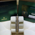 Rolex Lady Datejust 28 Silver Dial Oystersteel Yellow Gold Jubilee 279163 - Bracelet