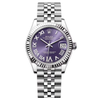 Rolex Lady Datejust 31 Aubergine Purple Roman Diamond Oystersteel White Gold Jubilee 278274