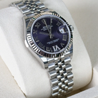 Rolex Lady Datejust 31 Aubergine Purple Roman Diamond Oystersteel White Gold Jubilee 278274 - Left